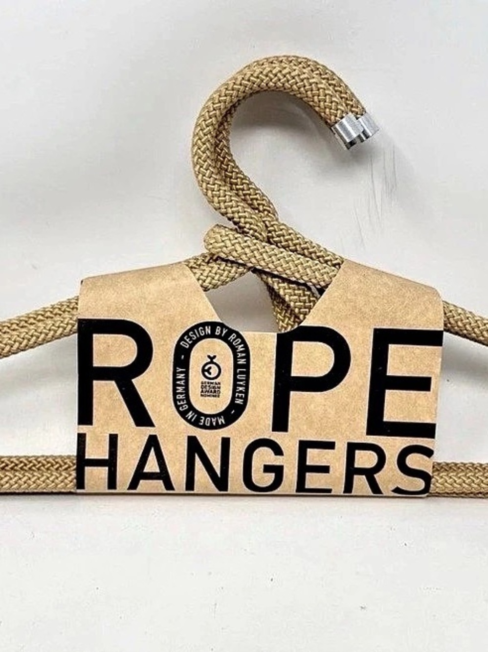 Peppermint Products Rope Hanger Beige NWT